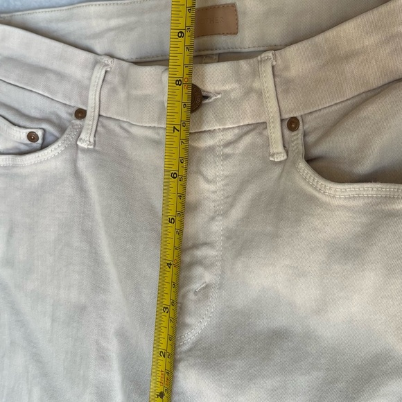 Mother Jeans Sz 25 The Looker Crop Sexy Just Walked Into Town Blush Denim White - Picture 6 of 16